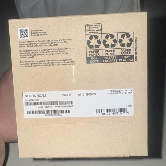 Sonos Roam - Blue - Wireless Portable Bluetooth Speaker NIB - Picture 4 of 5